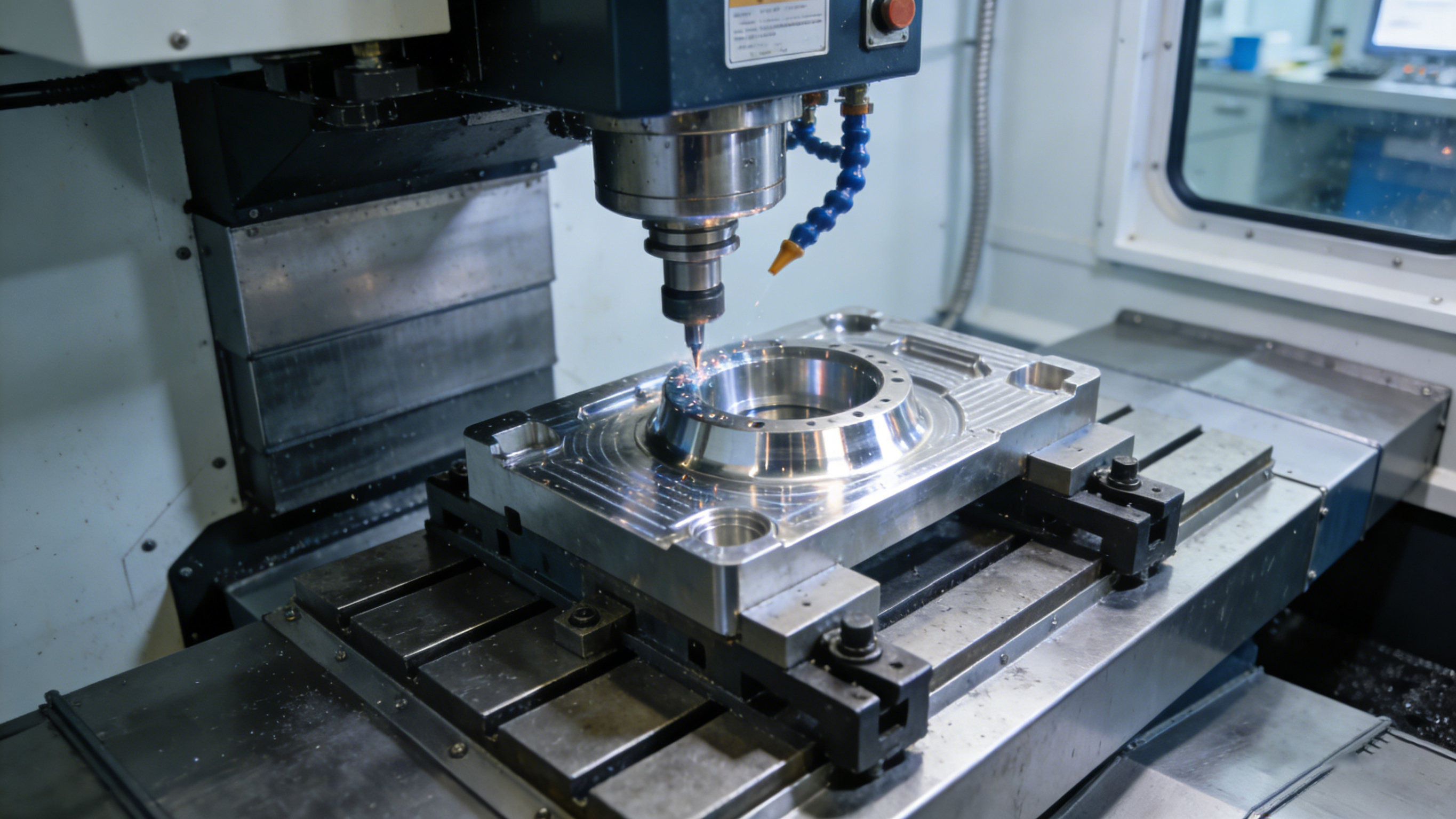 聚诚精密恒温车间内的高精度加工