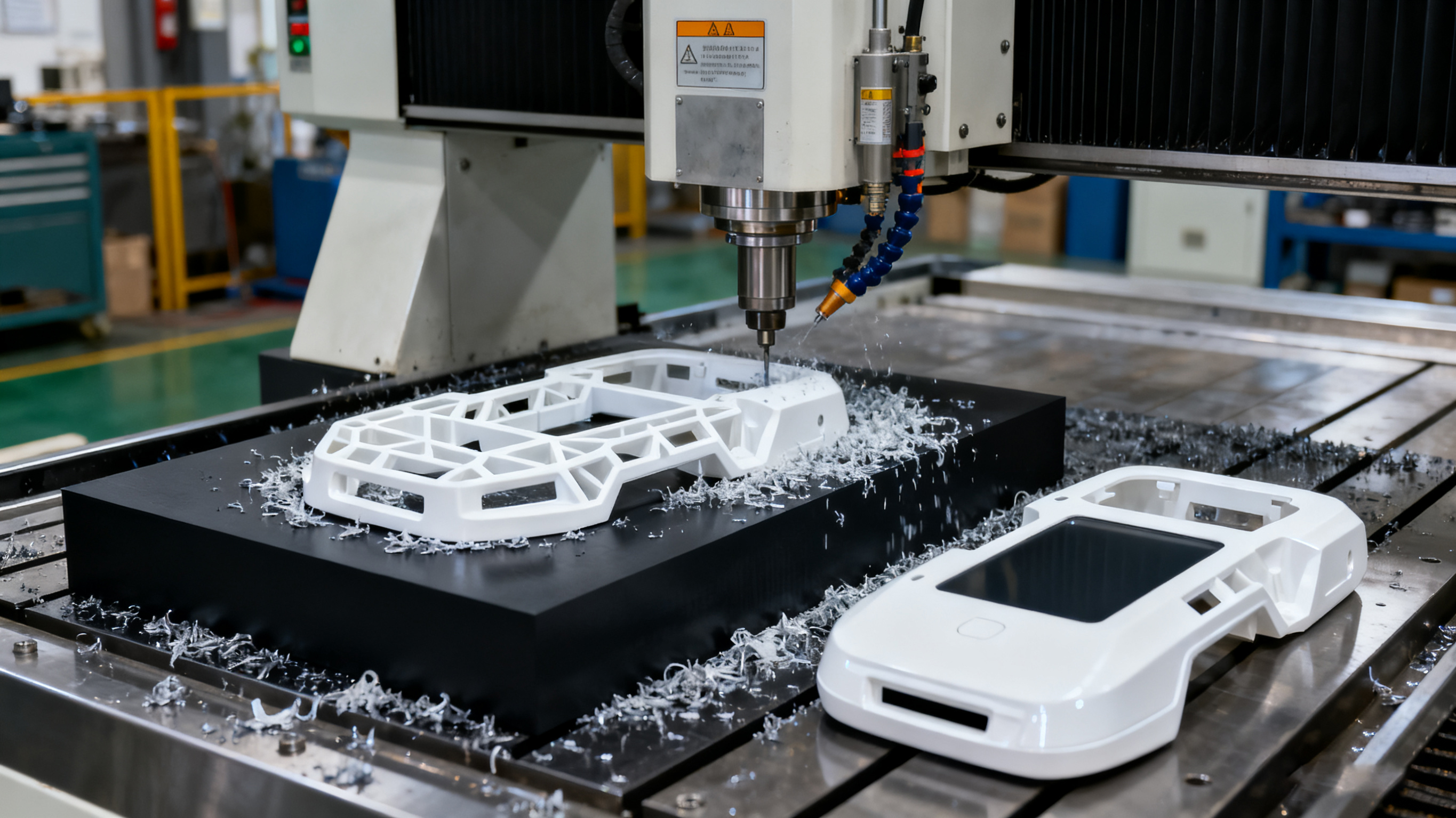 聚成精密CNC加工手板现场