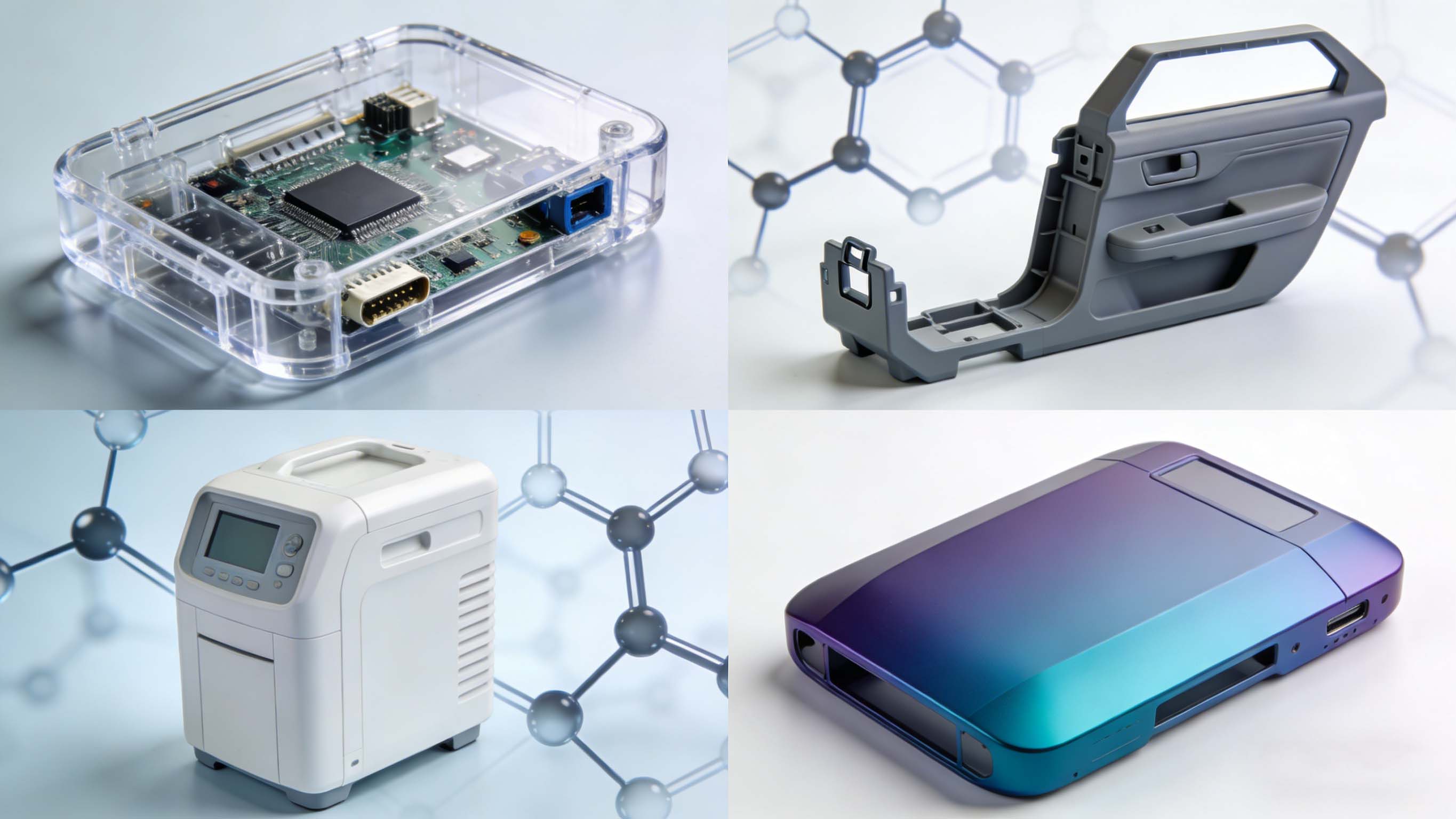 PC手板在不同行业的应用示例拼贴图