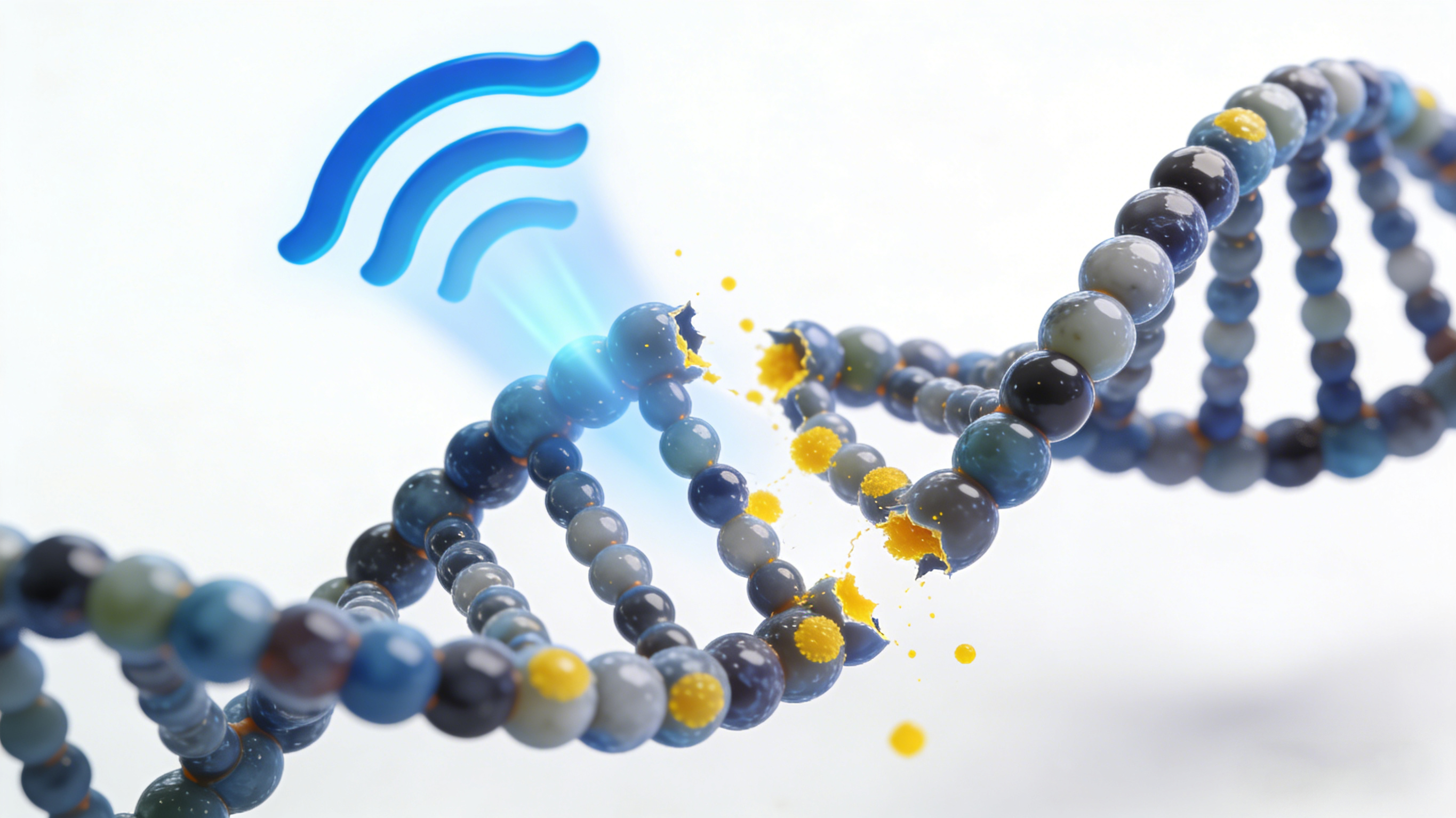 紫外线导致高分子材料降解黄变机理示意图