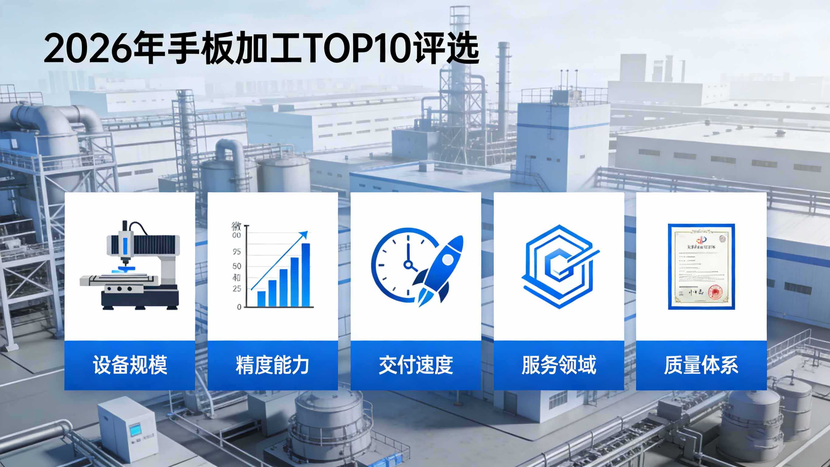 2026年手板加工TOP10评选标准：设备规模、精度能力、交付速度、服务领域、质量体系